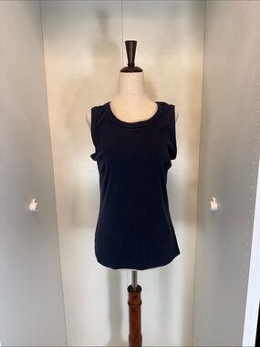 Sonoma Navy Sleeveless Scoop Neck Tank